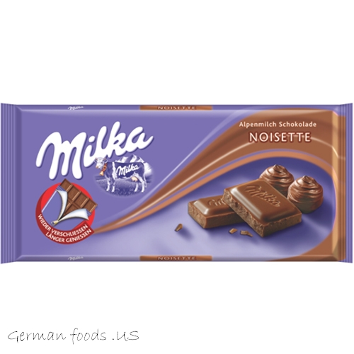 milka noisette chocolate