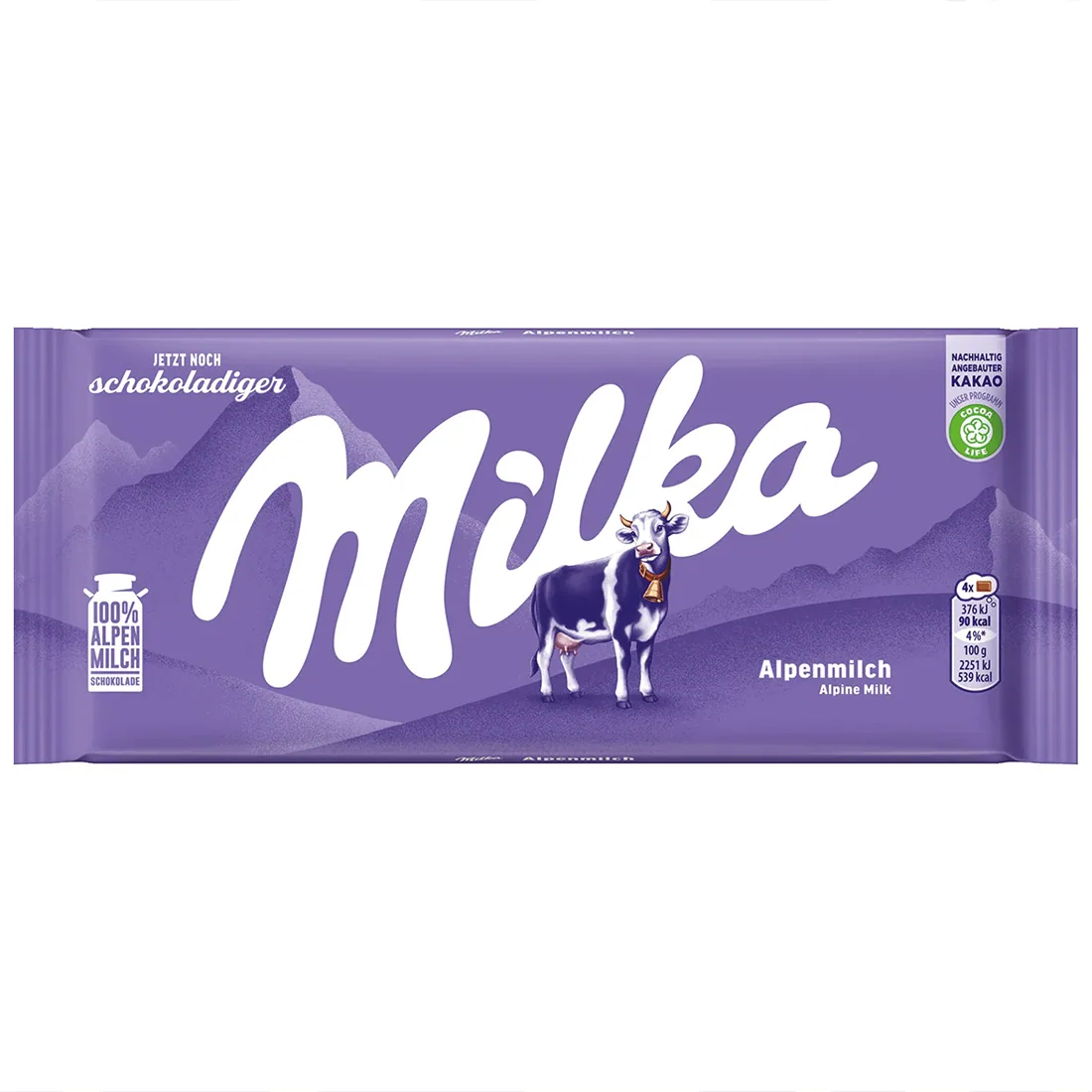 Milka Chocolate Alpine Milk 90g