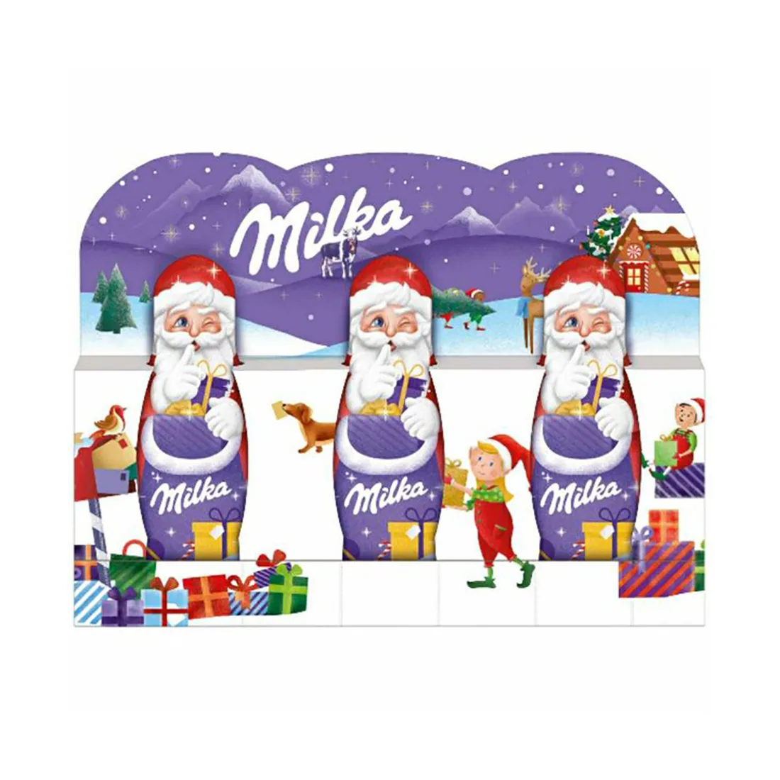 Milka Mini Santa Claus Milk Chocolate 3pcs x 15g