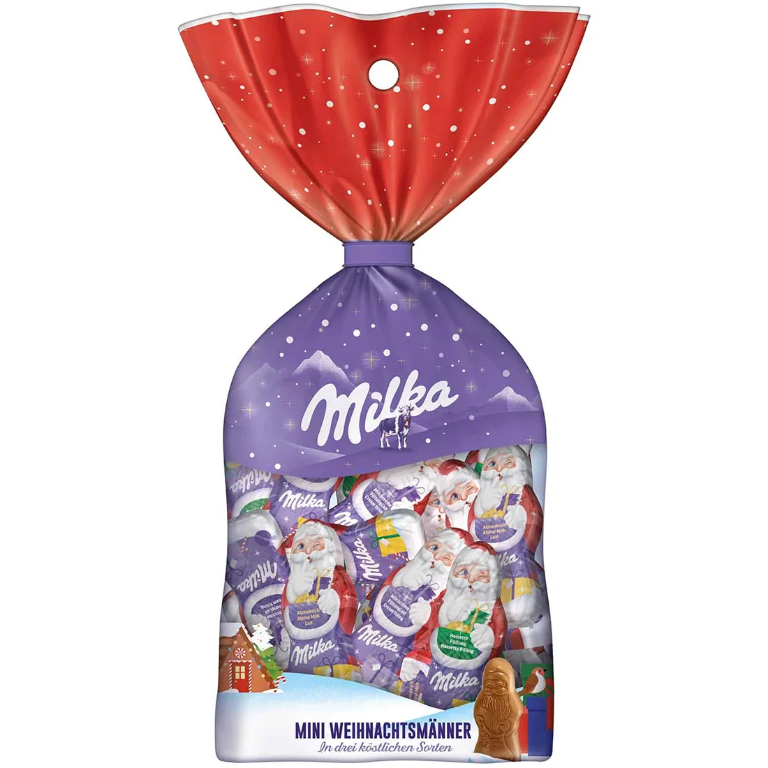 Milka Mini Santa Claus (mini weihnachtsmanner) 120g