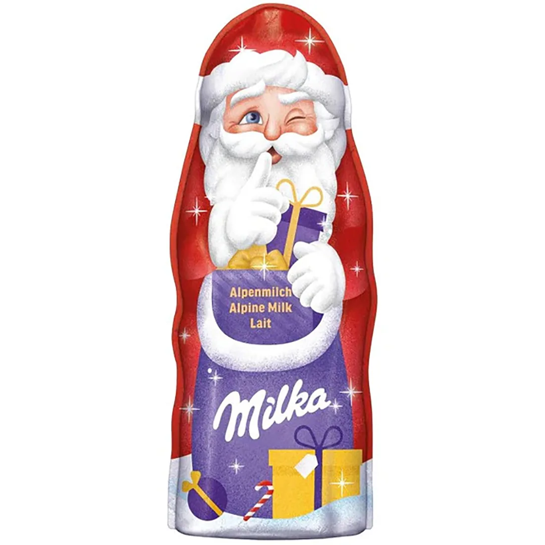 Milka Santa Claus Milk Chocolate 90g (4 different looks)