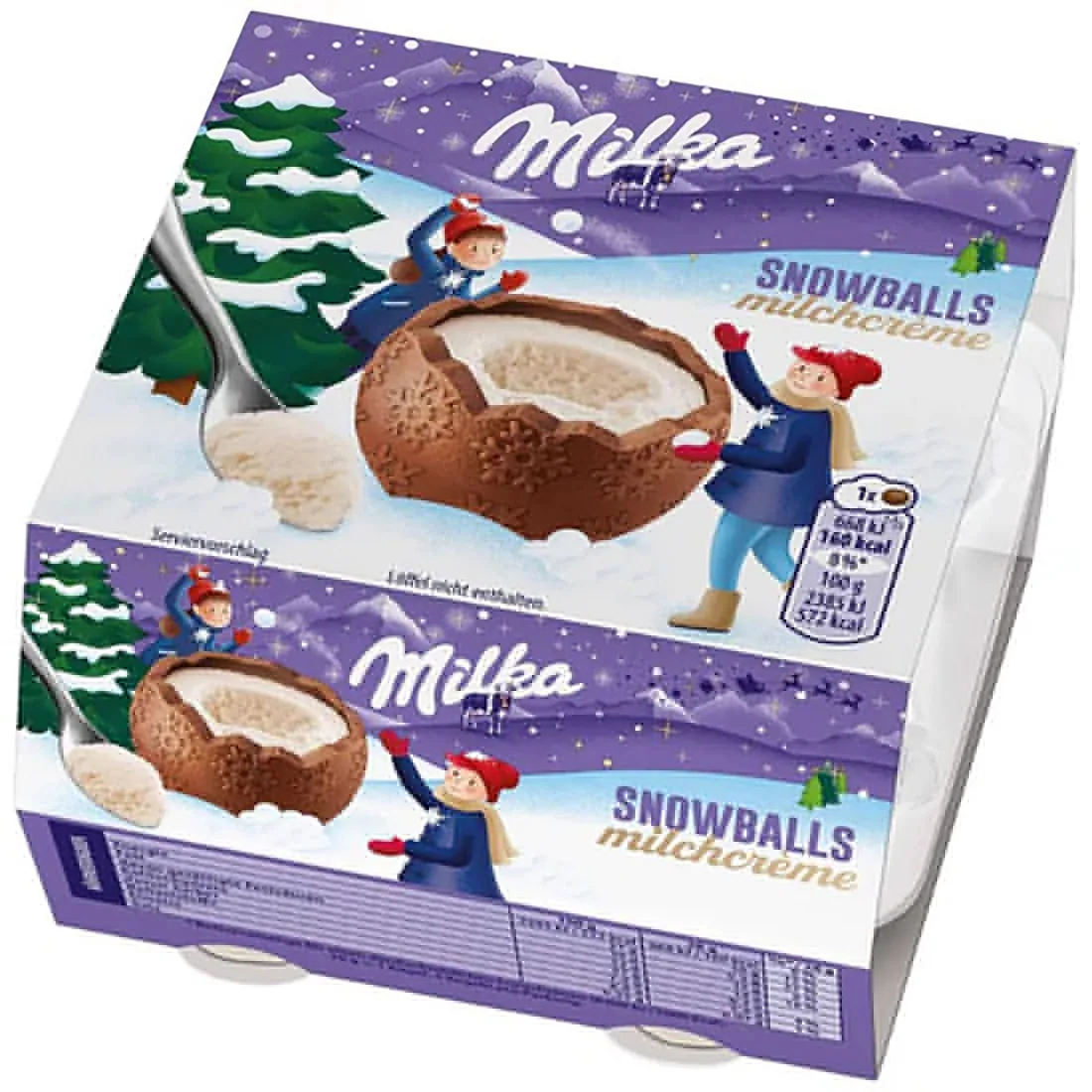 Milka Snow Balls Milchcreme 112g (4x28g)